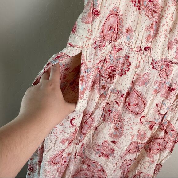 Torrid Pink Paisley Midi Swiss Linen Surplice Dress 2X NWT 40056372 - Picture 5 of 16